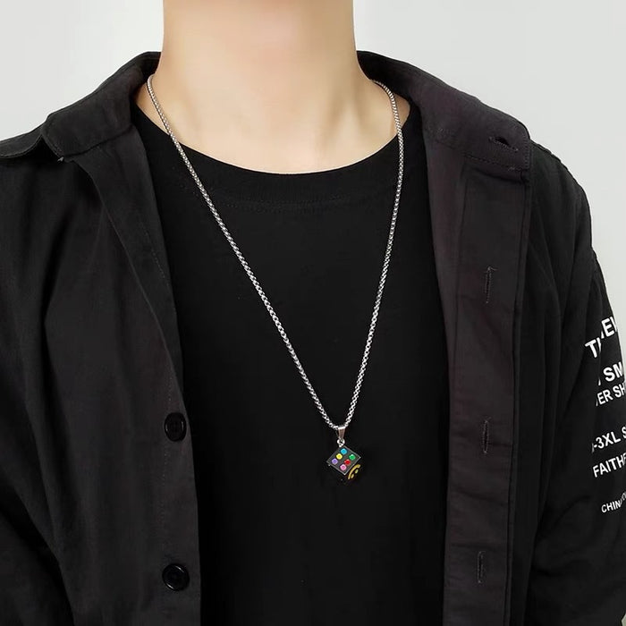 Wholesale Personalized Lucky Smile Pendant for Couples, Titanium Steel Necklace