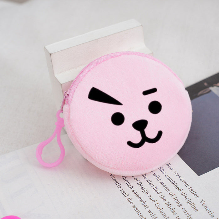 Wholesale Plush Cartoon Small Wallet Keychain JDC-KC-ShuaiX001