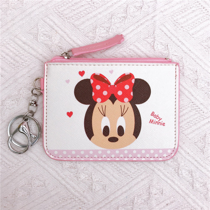 Wholesale PU Cartoon Printing with Key Ring Coin Card Holder JDC-WT-YaLL015