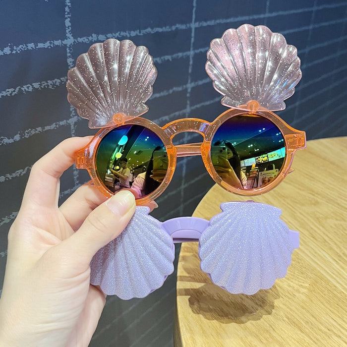 Wholesale Children's sunglasses, UV resistant, cute flip up glasses, personalized sunglasses, sun protection