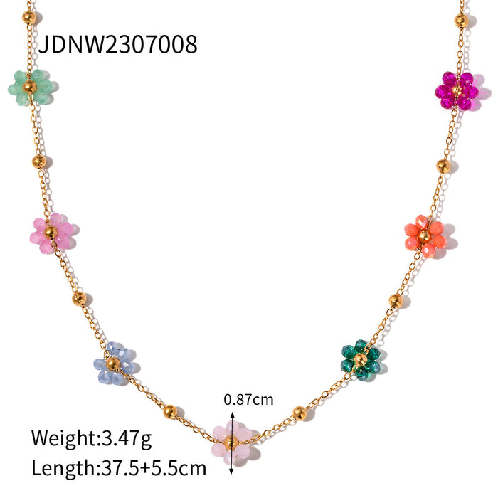 Wholesale Bohemian Clavicle Chain Stainless Steel Necklace