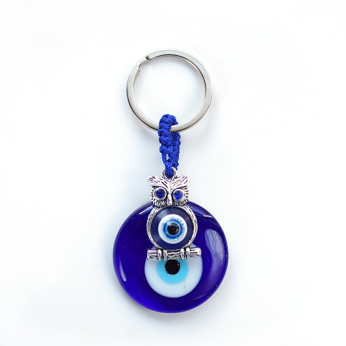 Wholesale Devil Eye Glass Keychain JDC-KC-JHQM002