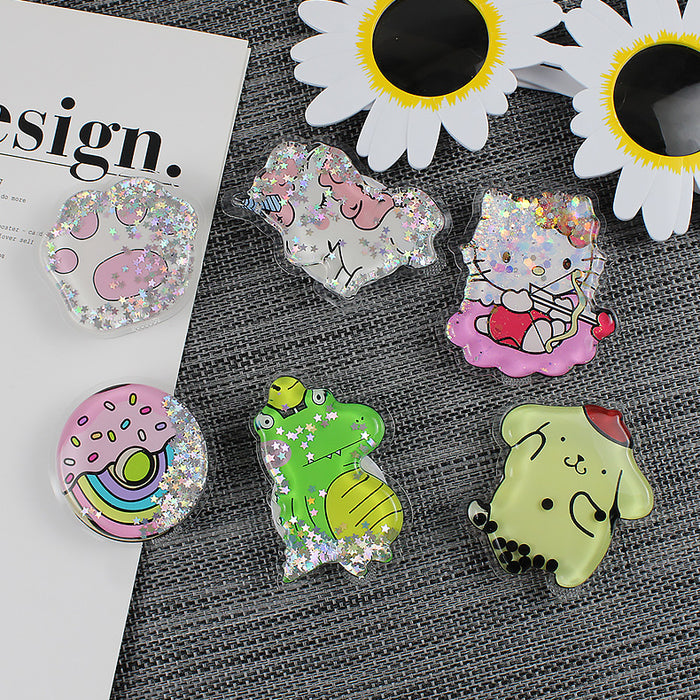 Wholesale Creative Cartoon Quicksand Phone Cushion Stand