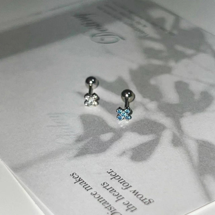 Wholesale Small niche design cross ear bone nail versatile cochlear nail