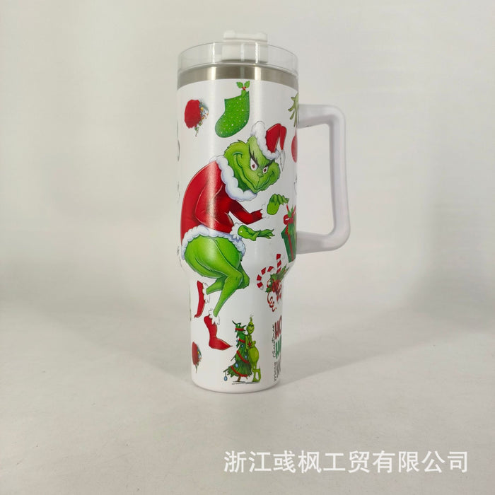 Wholesale 304 Stainless Steel Christmas Series 40oz Insulated Car Cup MOQ≥2