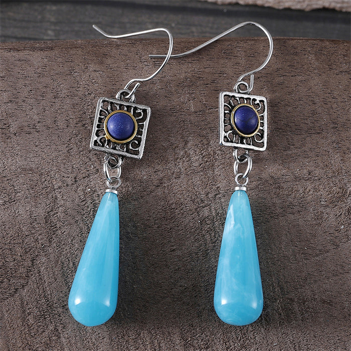 Wholesale Ethnic Style Two-color Set-turquoise Earrings