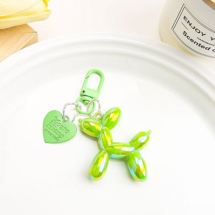 Wholesale Heart Balloon Dog Keychain Dark Cool Bag Pendant
