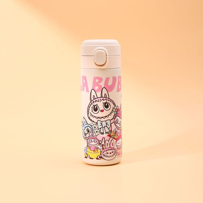 Wholesale Cartoon Thermos Cup Large Capacity Buckle Cup Cartoon Stainless Steel Pea Cup