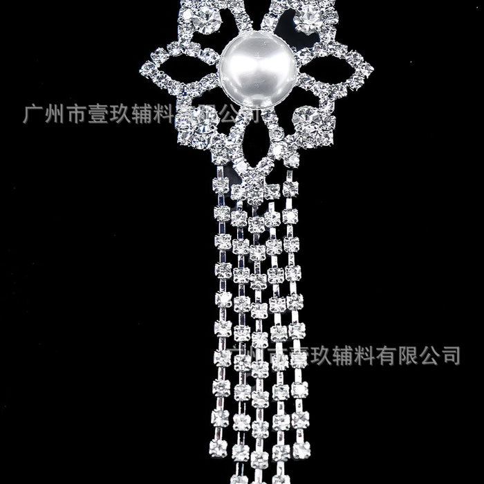 Wholesale DIY bow rhinestone brooch crystal corsage DIY craft accessories pendant