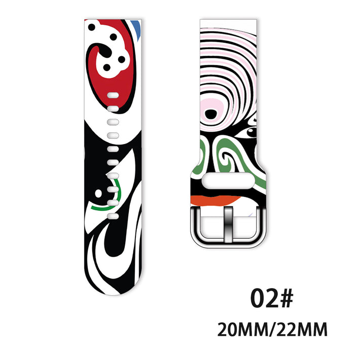 Wholesale Printed Tpu Watch Strap Wrist Strap JDC-WD-NuoQi076