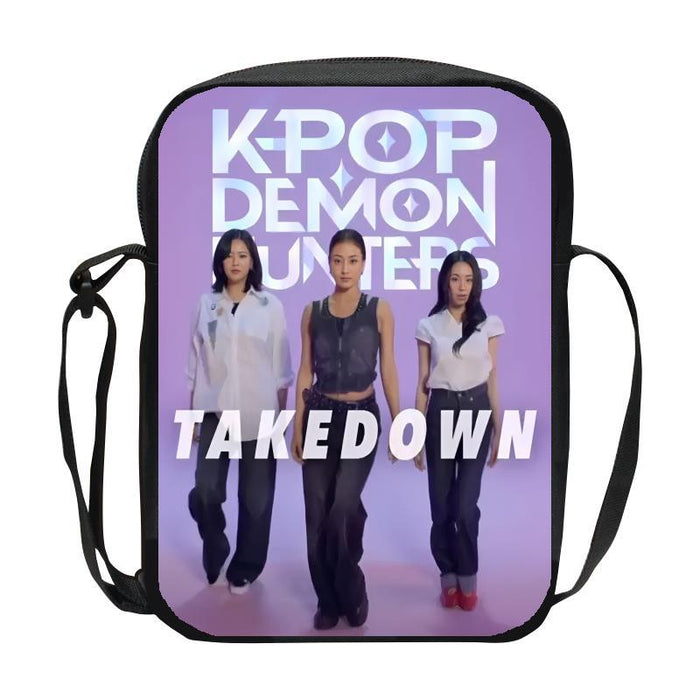 Wholesale K-Pop Hunter Witch Group Children' s Casual Shoulder Bag DIY Customized Men' s and Women' s Crossbody Bag