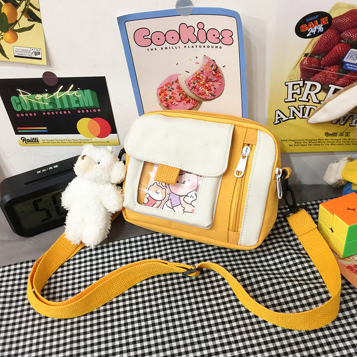 Wholesale Canvas bag, crossbody bag, artistic versatile, cute shoulder bag