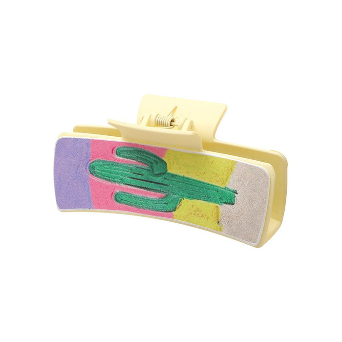 Wholesale Cross-border Western Wind Cactus English Letter Leather Hairpin Amazon AliExpress