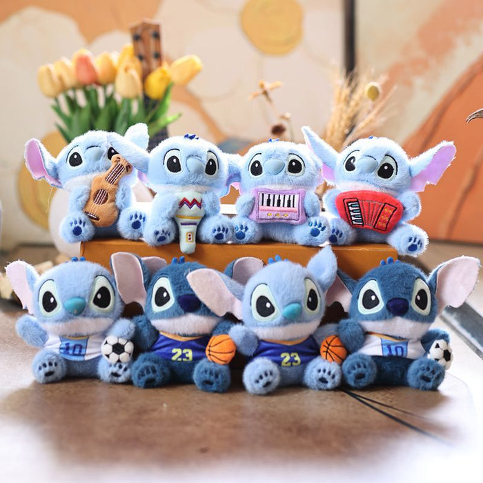 Wholesale Cute Sports Pendant Plush Toy Doll Rock  Bag Pendant Keychain Doll