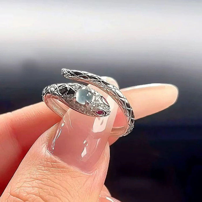 Wholesale Vinegar Diamond Ring Women's Year of the Snake Design Accessories