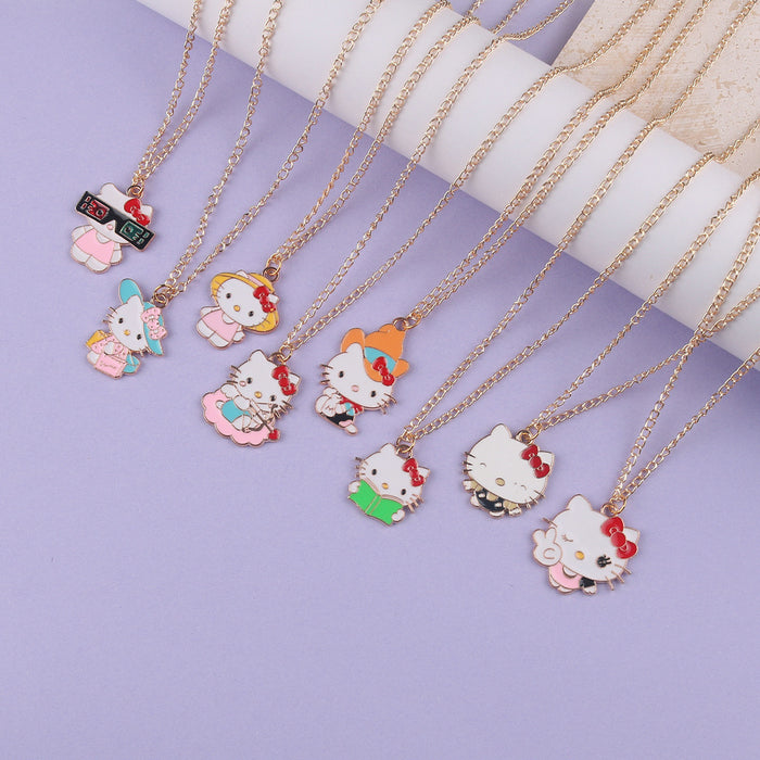 Wholesale Cartoon Alloy Pendant Necklace JDC-NE-FuYu018