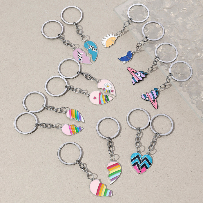 Wholesale Alloy Puzzle Pendant Keychain JDC-KC-RongR010