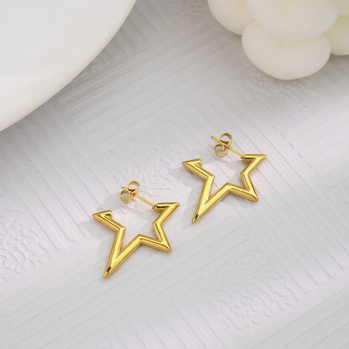 Wholesale Stainless Steel Geometric Earrings Earrings