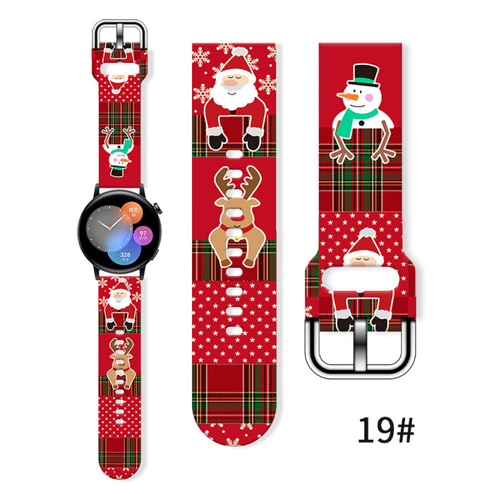 Wholesale Printed Silicone Watch Strap Wristband JDC-WD-NuoQi036