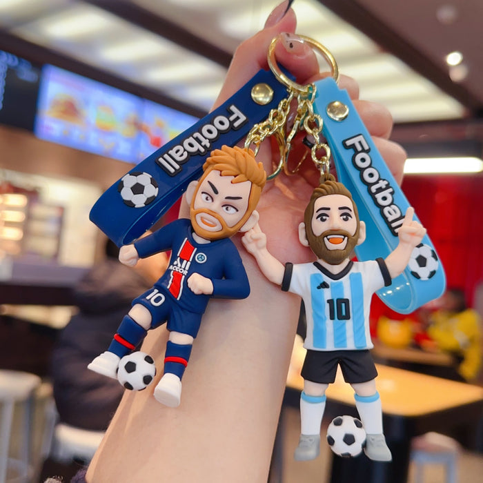 Wholesale Cartoon Football World Cup Star Keychain