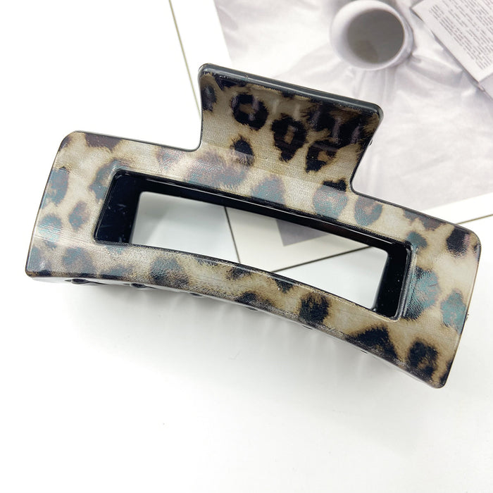 Wholesale Printed hair clip elegant leopard print claw clip