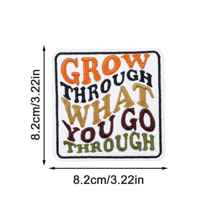 Wholesale inspirational English letter embroidery cloth DIY Patches