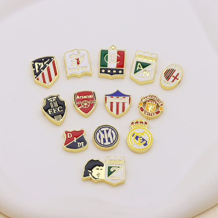 Wholesale Football Team Logo Pendant Charms