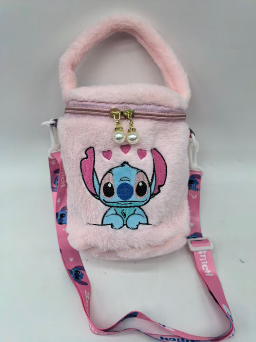 Wholesale Cute plush  bucket bag cartoon girl portable small bag