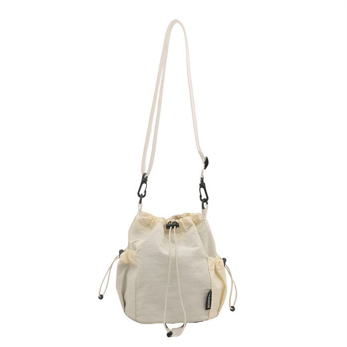 Wholesale Small niche design drawstring bucket bag, outdoor sports, leisure, fashion, versatile nylon crossbody bag