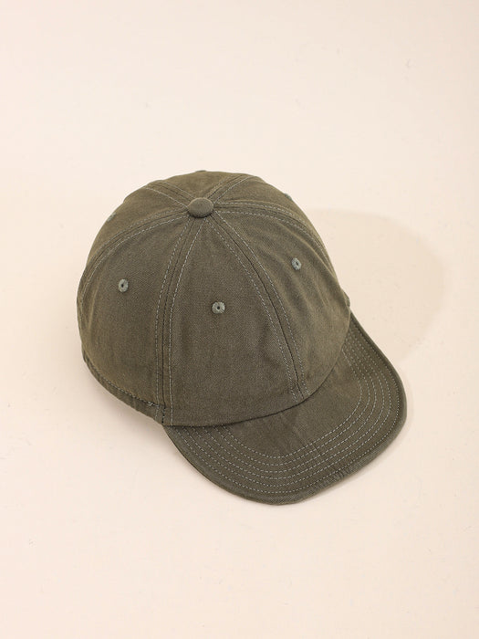 Wholesale Short-Brim Baseball Cap Washed Vintage Soft-Top Workwear Hat Trendy