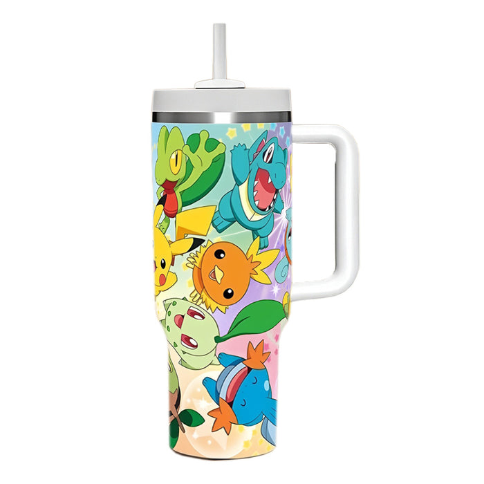 Wholesale 2pcs 40oz cartoon Car Cup Insulated Cup Straw ice bullies cup
