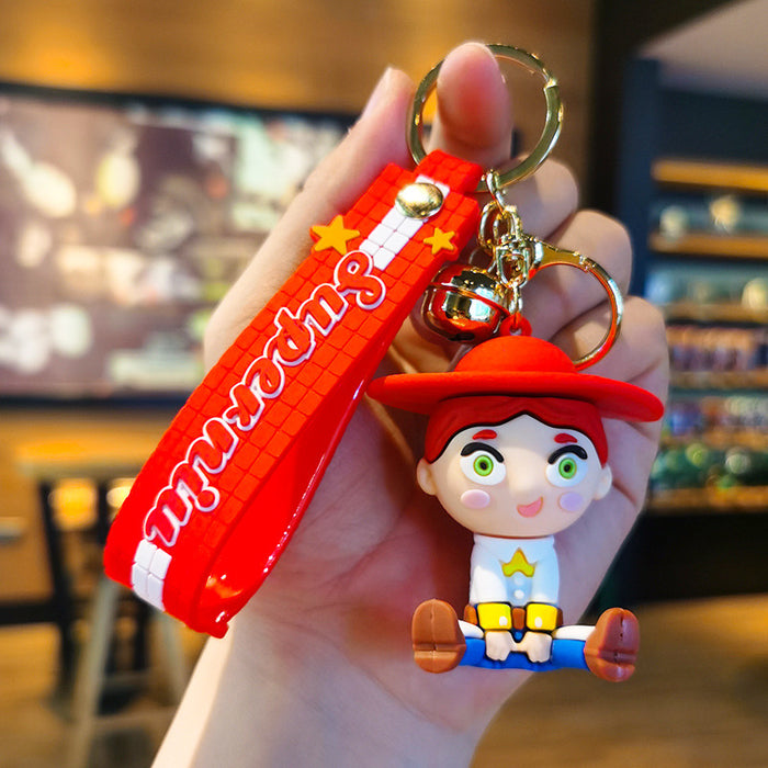 Wholesale Silicone Cartoon Doll Keychain JDC-KC-Tingm151