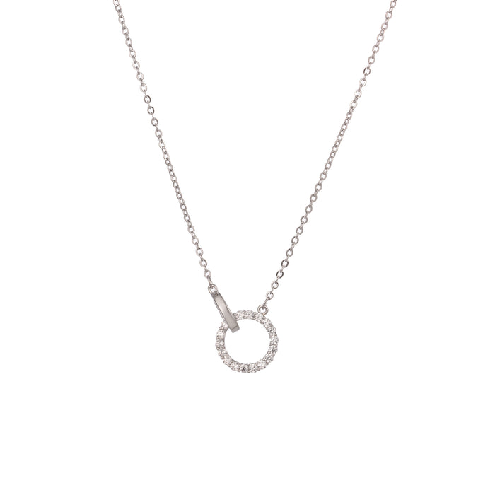 Wholesale necklace women's summer accessories small double-ring Joker clavicle chain