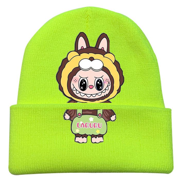 Wholesale   knitted hat autumn and winter new wool hat adult outdoor warm hat cross-border cartoon cold hat