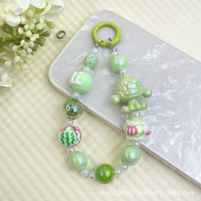 Wholesale Bracelet Decorative Pendant Mobile Phone Hanging Keychain Doll DIY Cute Bag Hanging Chain