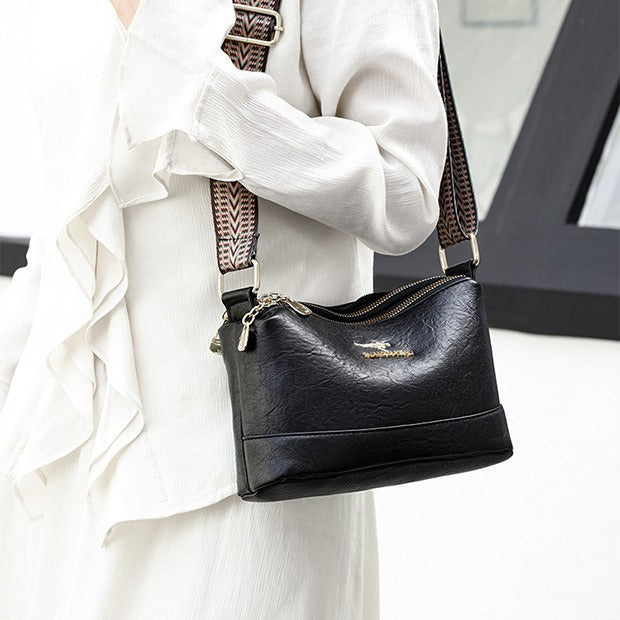 Wholesale Soft Leather Wide Strap Shoulder Bag JDC-SD-CB026