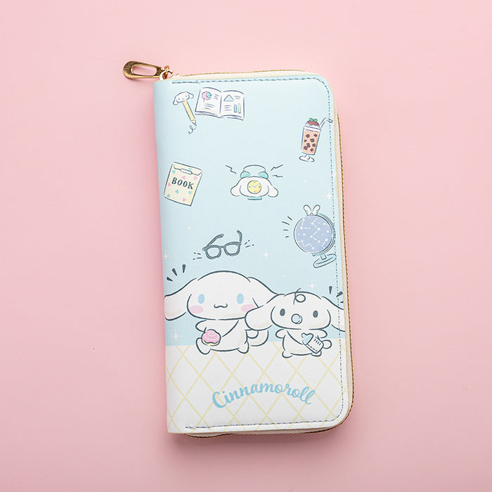 Wholesale Cute cartoon print long zippered Wallet