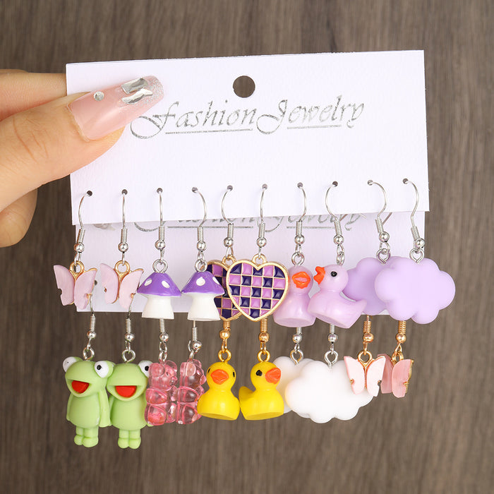 Wholesale Earrings Pendant Drop Glaze Butterfly Earrings Children's Cartoon  Earrings