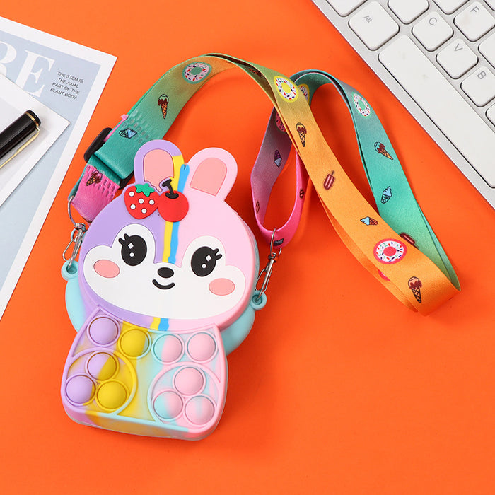 Wholesale Silicone Children' s Crossbody Storage Bag