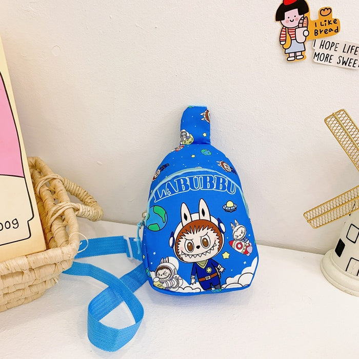 Wholesale Children' s Chest Bag  Cartoon Nylon One-Shoulder Slant