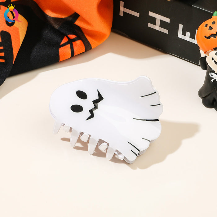 Wholesale Halloween Ghost Expression Pvc Hairpin JDC-HC-Yiyue002