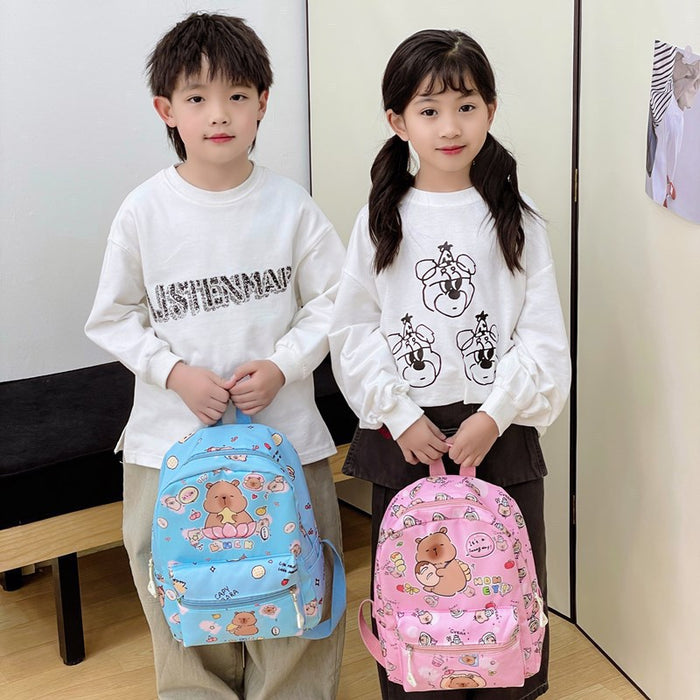 Wholesale Children' s Bag Printed Children' s Backpack Large Capacity Backpack for Men and Women Kindergarten Schoolbag