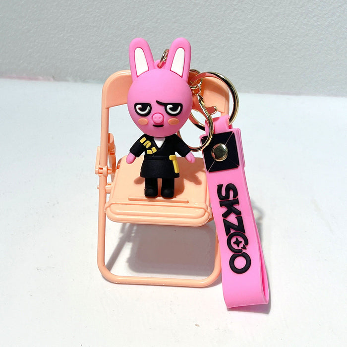 Wholesale Cartoon Cute Small Animal Silicone Keychains JDC-KC-MRan011