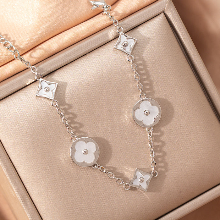 Wholesale Women's Four-Leaf Clover choker necklace Earrings Bracelet Set