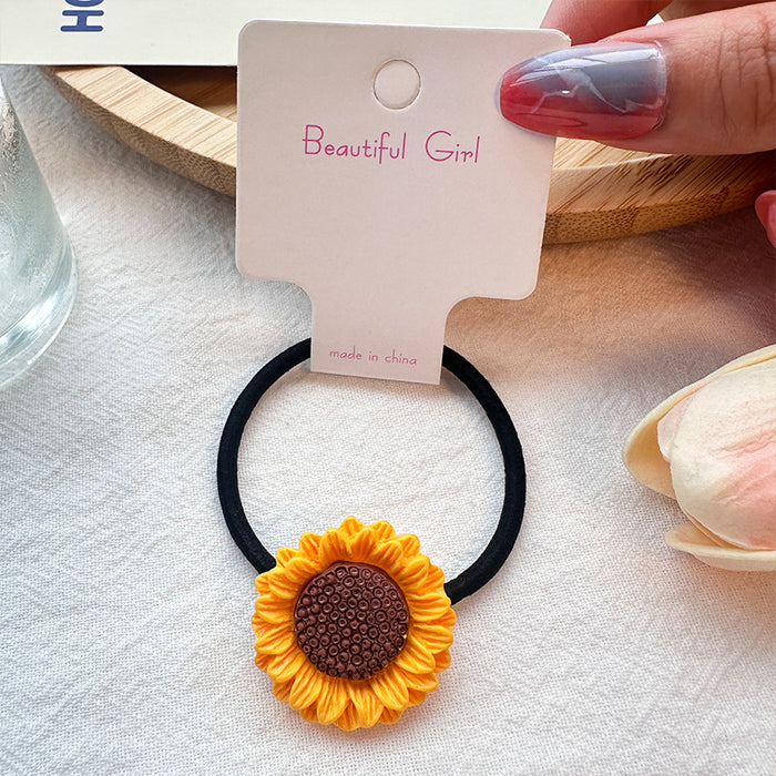 Wholesale Sunflower Plastic Hair Clip JDC-HC-Leiyang003