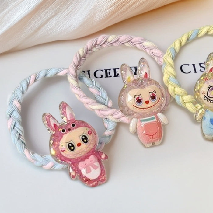 WholesaleHairband Children' s Cute Sweet Hairband Girl Cartoon Rubber Band Adult Children' s Headdress