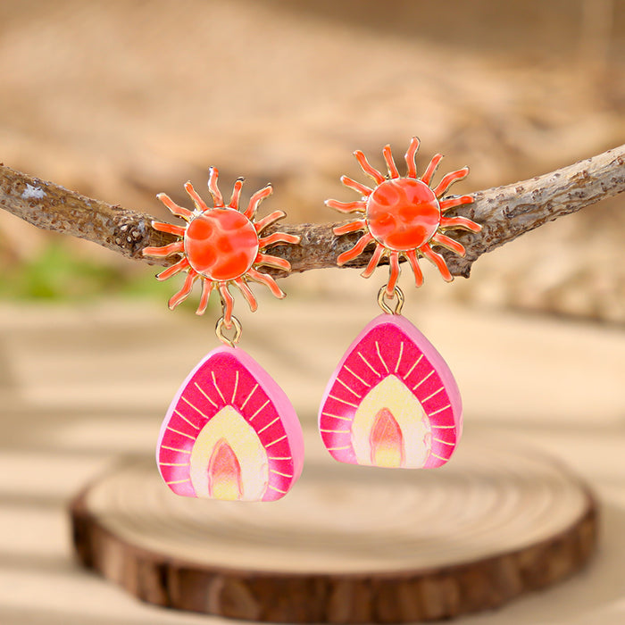 Wholesale Fruit Shaped Earrings Colorful Summer Vacation Jewelry Accessory MOQ≥3