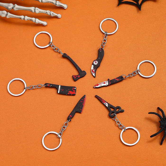Wholesale  Plastic Horror Tool Keychain Decorative Accessory Gift for Party MOQ:2
