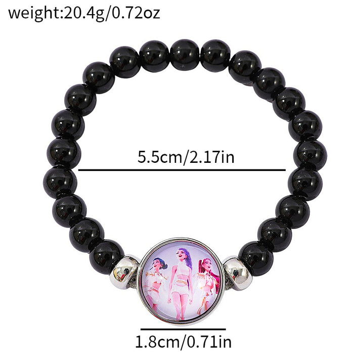 Wholesale K-Pop Glass Beaded Bracelet