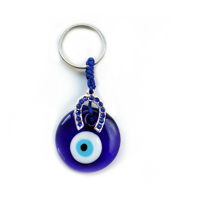 Wholesale Devil Eye Glass Keychain JDC-KC-JHQM002